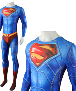 Justice League Superman Jumpsuit Cosplay Costume