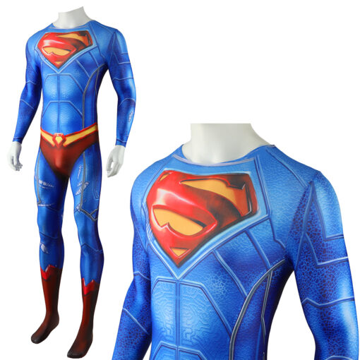 Justice League Superman Jumpsuit Cosplay Costume