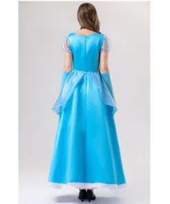 Sleeping Beauty Princess Aurora Sky Blue Dress Cosplay Costume