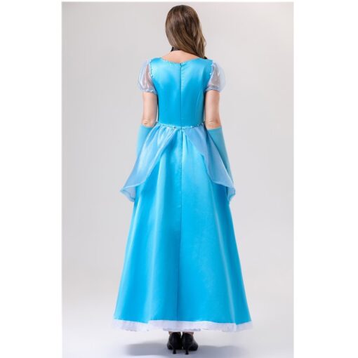 Sleeping Beauty Princess Aurora Sky Blue Dress Cosplay Costume