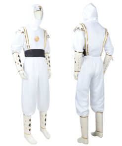 Power Rangers White Ninja Tommy Oliver Cosplay Costume