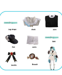 Hatsune Miku Girl Cloak Cosplay Costume