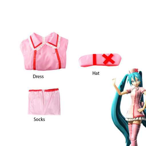 Hatsune Miku Nurse Uniform Cosplay Costume