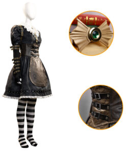 Alice: Madness Returns Alice Black Dress Cosplay Costume