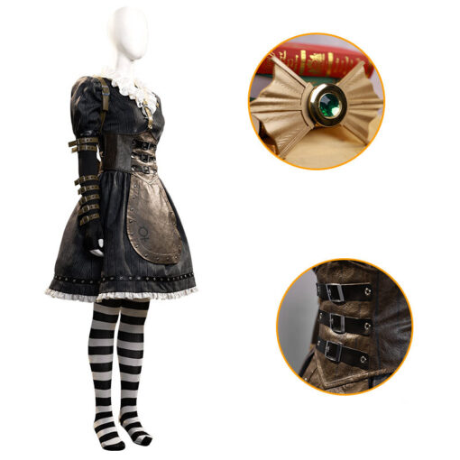 Alice: Madness Returns Alice Black Dress Cosplay Costume