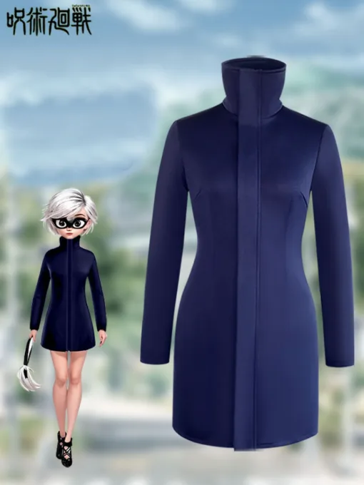 Jujutsu Kaisen Gojō Satoru Dark Blue Cosplay Costume