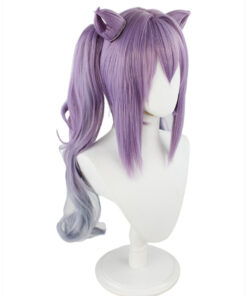 Genshin Impact Keqing Cosplay Wig