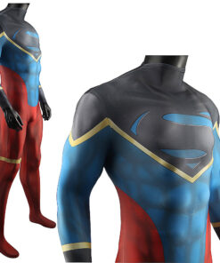 Justice League Superman Jumpsuit Cosplay Costume