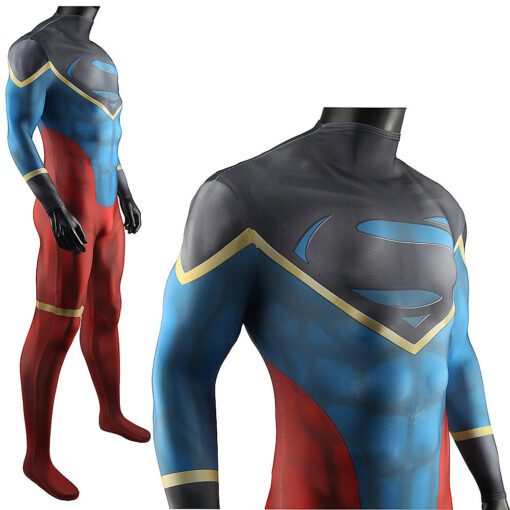 Justice League Superman Jumpsuit Cosplay Costume