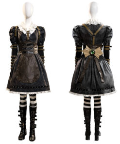 Alice: Madness Returns Alice Black Dress Cosplay Costume