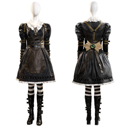 Alice: Madness Returns Alice Black Dress Cosplay Costume