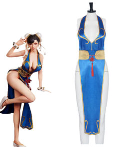 Street Fighter Chun Li Dress Cosplay Costume