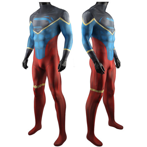 Justice League Superman Jumpsuit Cosplay Costume