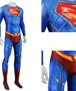 Justice League Superman Jumpsuit Cosplay Costume