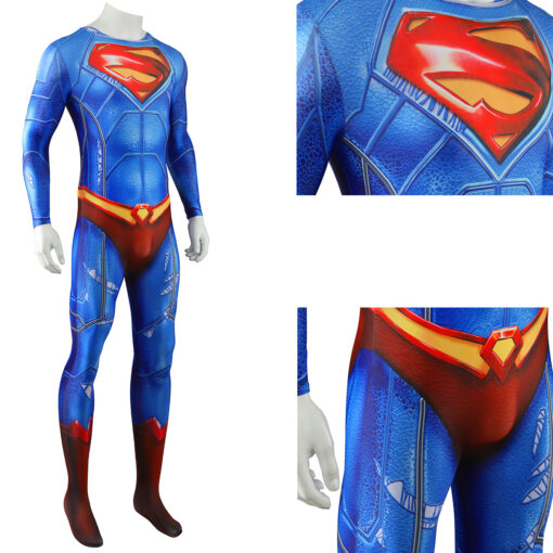 Justice League Superman Jumpsuit Cosplay Costume