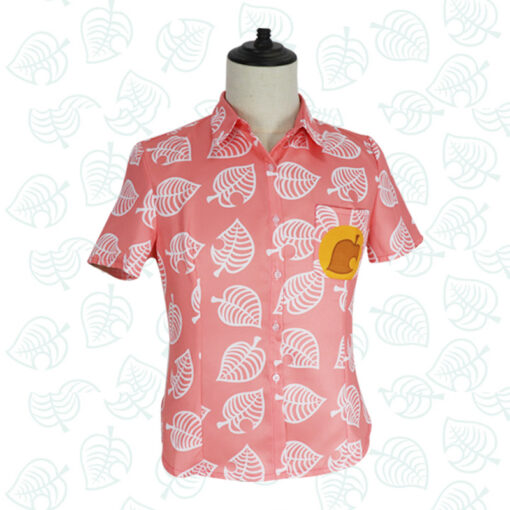 Animal Crossing Tom Nook Pink Shirt Cosplay Costume