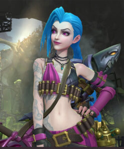 League of Legends The Loose Cannon Jinx Cosplay Costume