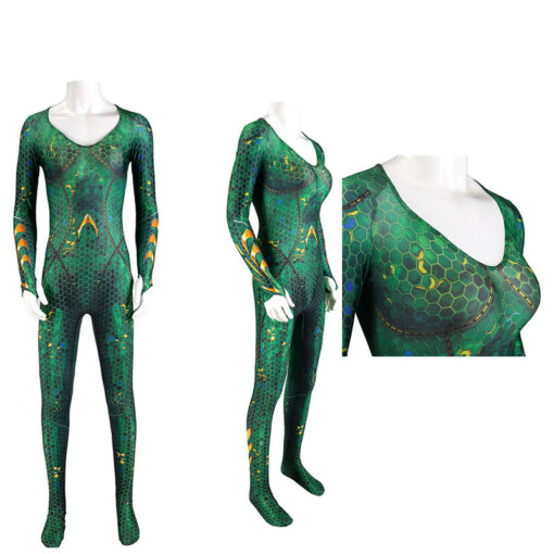 Justice League Mera Jumpsuit Cosplay Costume