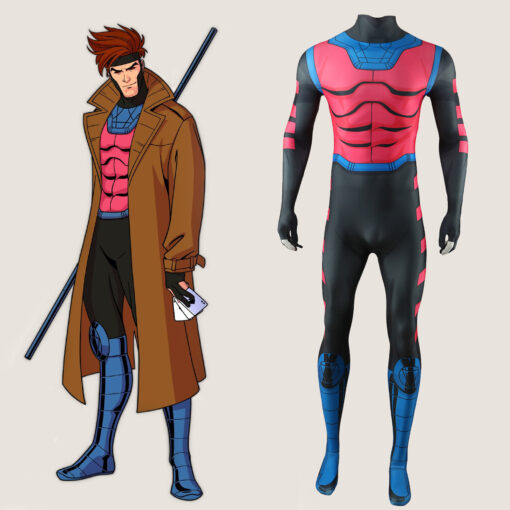 X-Men Gambit Remy Etienne LeBeau Cosplay Costume