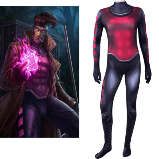 X-Men Gambit Remy Etienne LeBeau Cosplay Costume