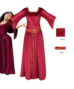 Tangled Mère Gothel Dress Cosplay Costume