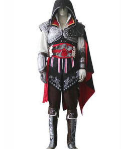 Assassins Creed Ezio Auditore Cosplay Costume Black