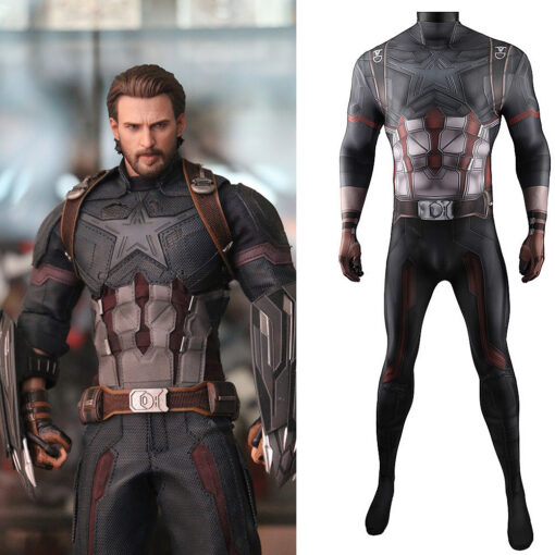 The Avengers Captain America Bodysuit Cosplay Costume