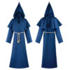 Bleach Monk Blue Color Cosplay Costume