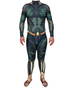 Aquaman Green Bodysuit Cosplay Costume