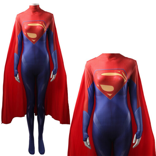 The Flash Superman Female Bodysuit Cosplay Costume