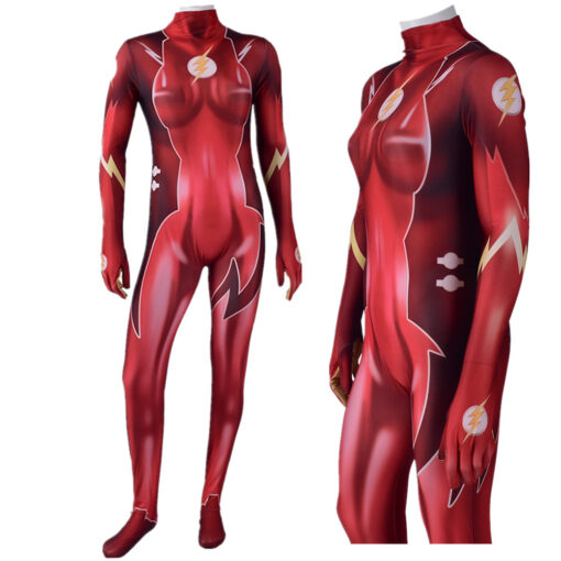 The Flash Female Bodysuit Cosplay Costume