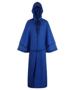 Bleach Monk Blue Color Cloak Cosplay Costume