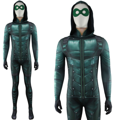 Green Arrow Prometheus Jumpsuit Cosplay Costume