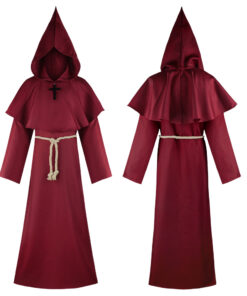 Bleach Monk Red Color Cosplay Costume