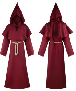 Bleach Monk Red Color Cosplay Costume