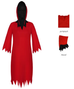 Bleach Red Demon Jumpsuit Cosplay Costume