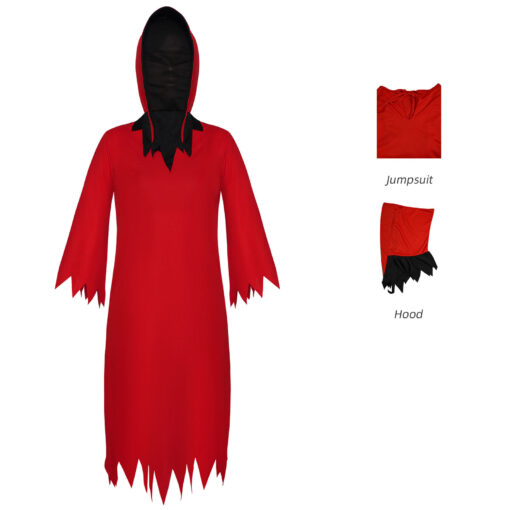 Bleach Red Demon Jumpsuit Cosplay Costume