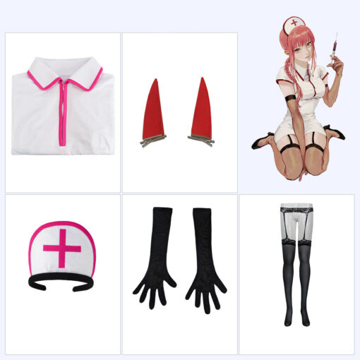 Chainsaw Man Makima Nurse Uniform Cosplay Costume