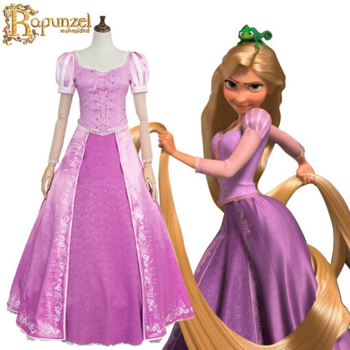 Tangled Rapunzel Dress Cosplay Costume