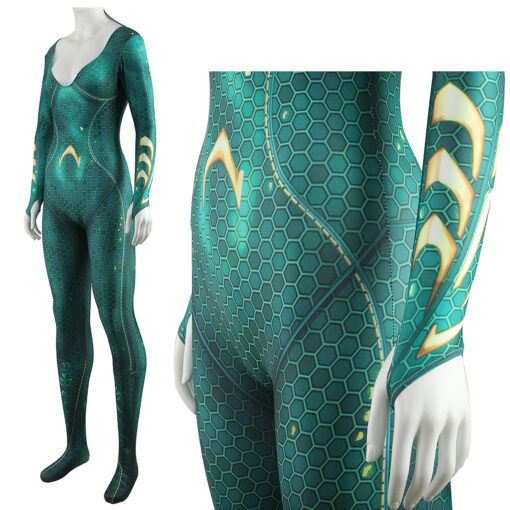 Aquaman Mera Bodysuit Cosplay Costume