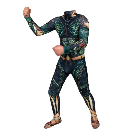 Aquaman Green Bodysuit Cosplay Costume