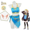 The Legend of Zelda Princess Zelda Swimsuit Cosplay Costume