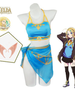 The Legend of Zelda Princess Zelda Swimsuit Cosplay Costume