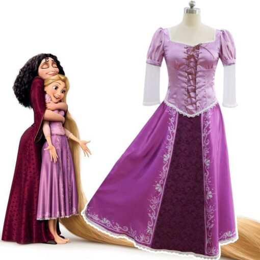 Tangled Rapunzel Dress Cosplay Costume