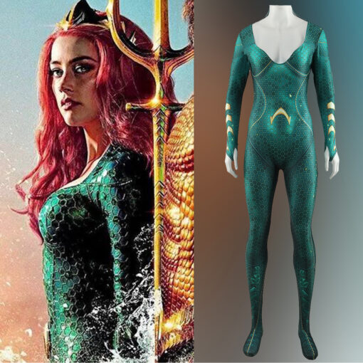 Aquaman Mera Bodysuit Cosplay Costume