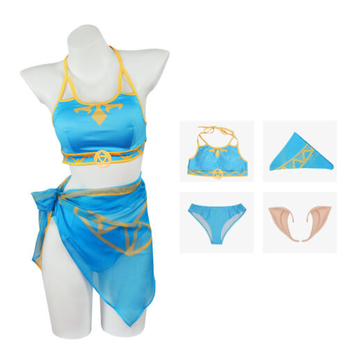 The Legend of Zelda Princess Zelda Swimsuit Cosplay Costume