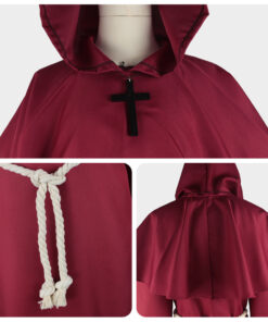 Bleach Monk Red Color Cosplay Costume