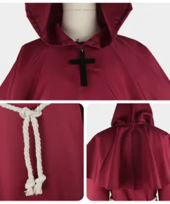 Bleach Monk Red Color Cosplay Costume