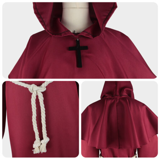 Bleach Monk Red Color Cosplay Costume