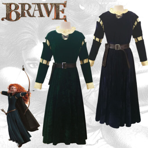 Brave Merida Dress Cosplay Costume